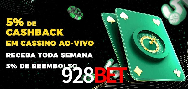 Promoções do cassino ao Vivo 928bet